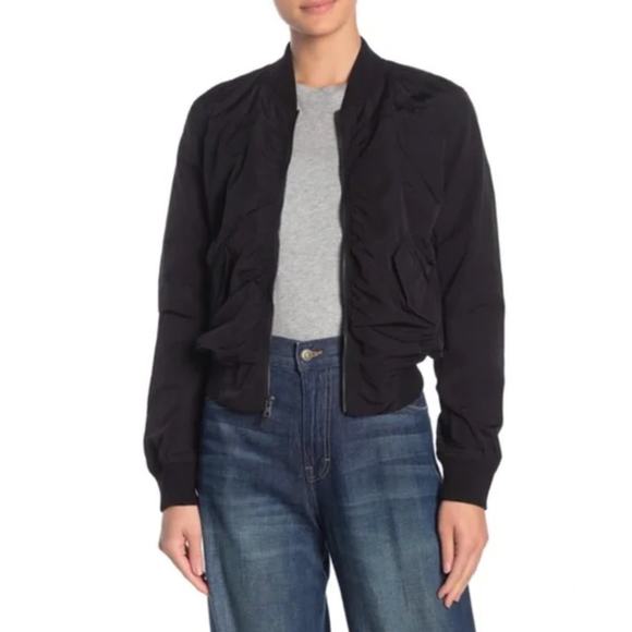 Vince Coastal Black Bomber Jacket size XS - Picture 6 of 6